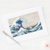 Geweldige golven van Kanagawa Hokusai Rechthoekige Sticker (Envelop)