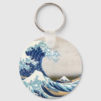 Geweldige golven van Kanagawa Hokusai Sleutelhanger