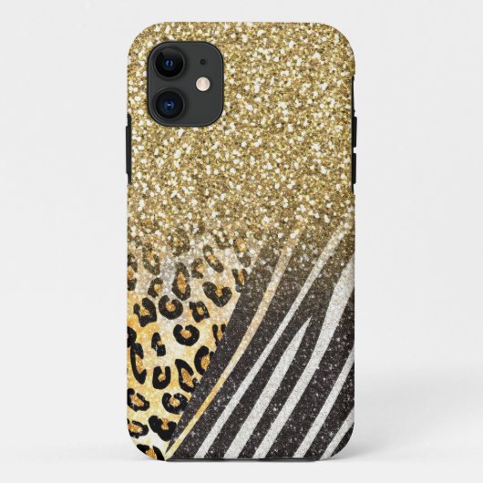 Geweldige goudluipaard en zebra-druk Case-Mate iPhone case (Achterkant)