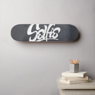 Geweldige graffiti Selfie Street Art Lettering Skateboard