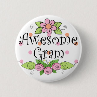 Geweldige Gram T-shirt Ronde Button 5,7 Cm