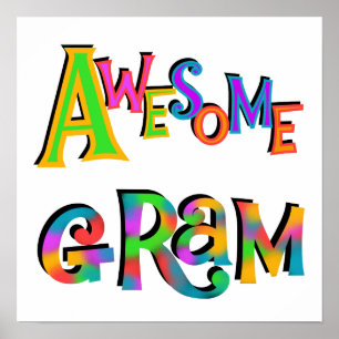 Geweldige Gram T-shirts en cadeautjes Poster