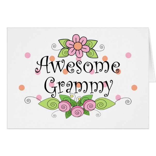 Geweldige Grammy T-Shirt (Voorkant Horizontaal)