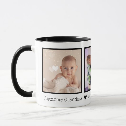 Geweldige Grandma Multi Photo Persoonlijk Mok (Links)