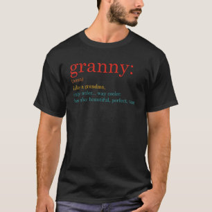 Geweldige Granny Definition Clothing Moederdag T-shirt