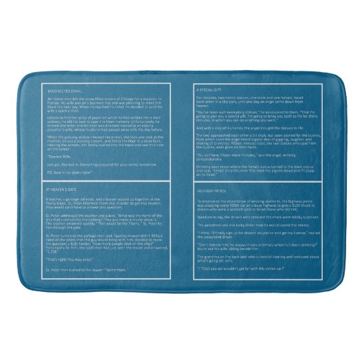 Geweldige grappen aangepaste kleur badmat #2 (Voorkant)