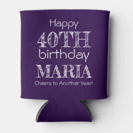 Geweldige Grappig Gelukkig 40ste Verjaardag Donker Blikjeskoeler