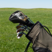 Geweldige grijs konijn in brand golfheadcover (Insitu)