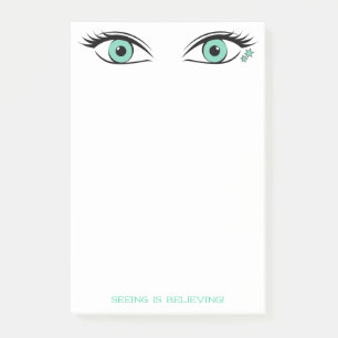 Geweldige groene ogen voor moeders herinneringen post-it® notes