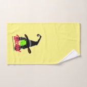 Geweldige-groene Pickleball Witch Halloween Handdoek (Handdoek)