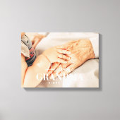 Geweldige grootmoeder sinds 20XX eenvoudige legant Canvas Afdruk (Voorkant)