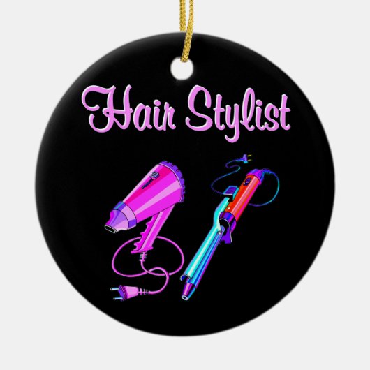 GEWELDIGE HAARSTYLIST T - SHIRTS EN GESCHENKEN KERAMISCH ORNAMENT (Voorkant)