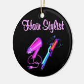 GEWELDIGE HAARSTYLIST T - SHIRTS EN GESCHENKEN KERAMISCH ORNAMENT (Links)