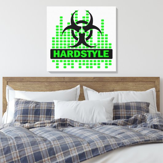 Geweldige hardstyle biohazard canvas (Insitu (Slaapkamer))