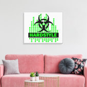 Geweldige hardstyle biohazard canvas afdruk (Insitu (Woonkamer))