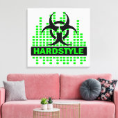 Geweldige hardstyle biohazard canvas afdruk (Insitu (Woonkamer))