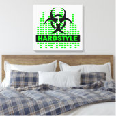 Geweldige hardstyle biohazard canvas afdruk (Insitu (Slaapkamer))