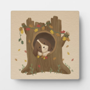 Geweldige herfst: Beagle Fotoplaat