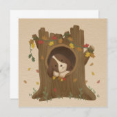 Geweldige herfst: Beagle Kaart (Voorkant / Achterkant)