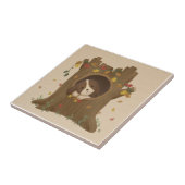 Geweldige herfst: Beagle Tegeltje (Zijkant)