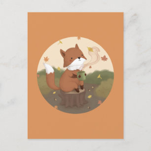 Geweldige herfst: Fox Briefkaart