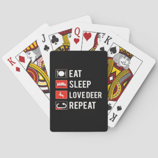 Geweldige hertenliefhebber creatief modern ontwerp pokerkaarten