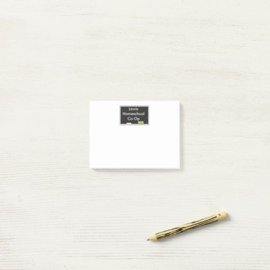 Geweldige Home School Co Op Chalkboard Post-it® Notes (Op bureau)