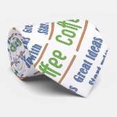 Geweldige ideeën Begin met koffie Stropdas (Opgerold)