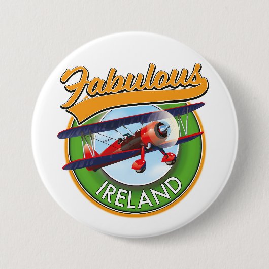 geweldige Ierse reispatch. Ronde Button 7,6 Cm (Voorkant)