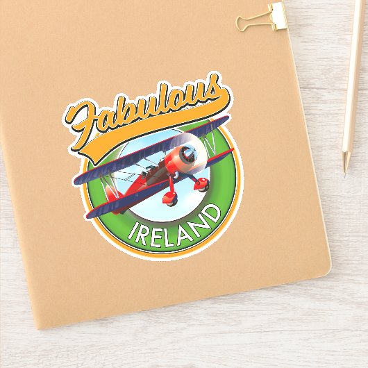 geweldige Ierse reispatch. Sticker (Notitieboek)