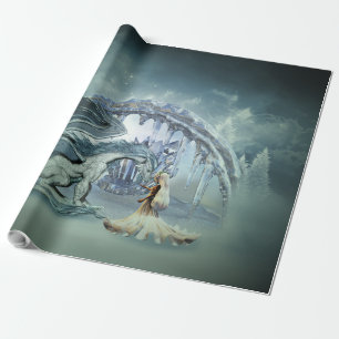 Geweldige ijsdraak cadeaupapier
