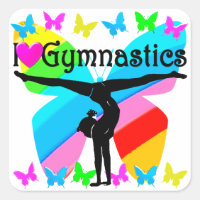 GEWELDIGE IK HOU VAN GYMNASTIEK VLINDER ONTWERP
