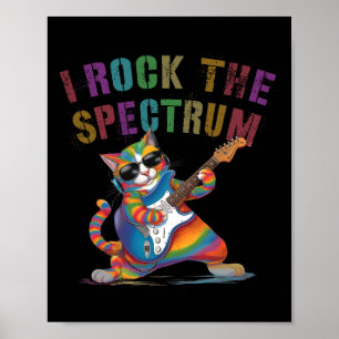 Geweldige Ik Rock Het Spectrum Autisme Mam Pap Mot Poster