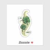 Geweldige illustratie met geluk sticker (Vel)