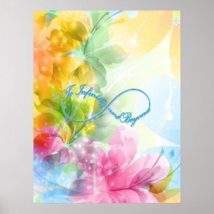 Geweldige Infinity symbool "To infinity and more" Poster