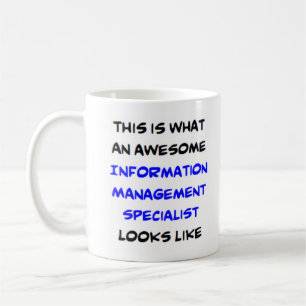 geweldige informatiemanagementspecialist koffiemok