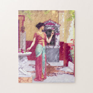 Geweldige Italiaans meisje met het boeket Legpuzzel