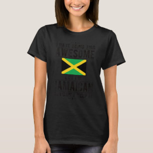 Geweldige Jamaicaanse vlag Jamaica Jamaican Roots T-shirt