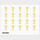 Geweldige Job Gold Trophy Ronde Sticker (Vel)
