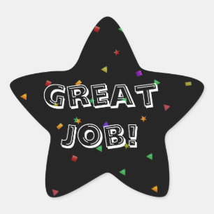 Geweldige Job Reward-Sticker Ster Sticker
