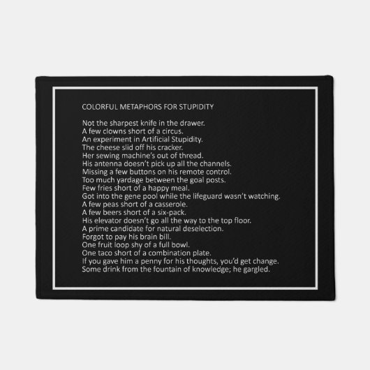 Geweldige Jokes aangepaste kleur deurmat 8 (Voorkant)