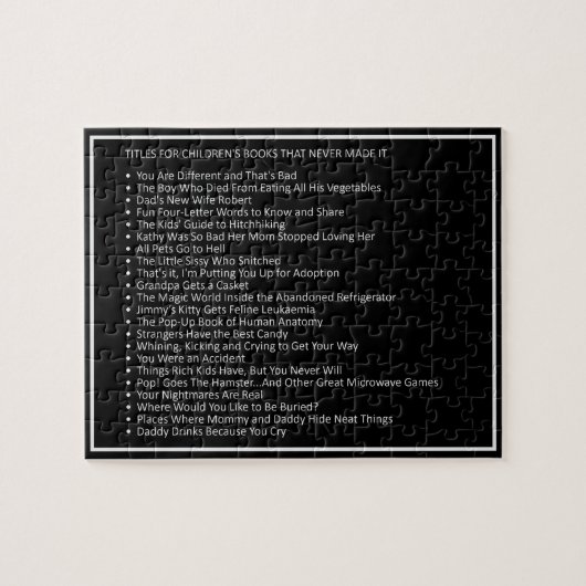 Geweldige Jokes aangepaste kleurpuzzel 8 Legpuzzel (Horizontaal)