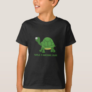 Geweldige, jongen. T-shirt voor schildpad
