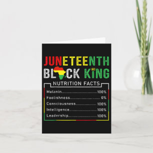 Geweldige Junetetiende Black King Melanin Fathers Kaart