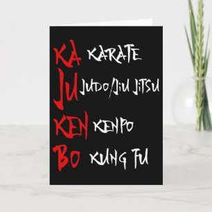 Geweldige Kajukenbo Vecht Karate Judo Kenpo Kung F Kaart