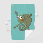 Geweldige kameleon golfhanddoek (Insitu)