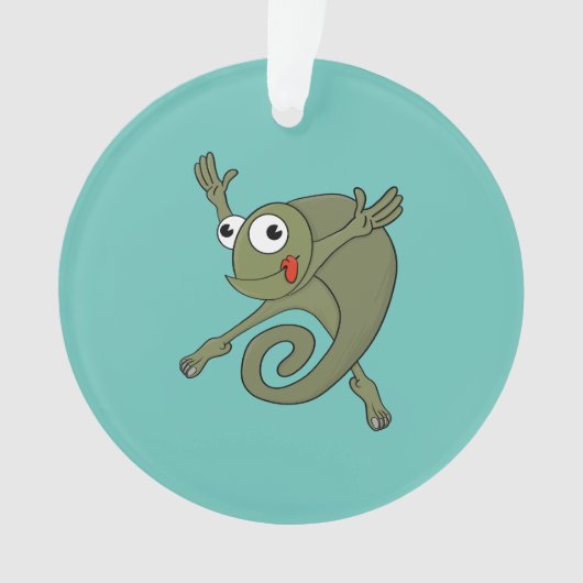 Geweldige kameleon ornament (voorkant)