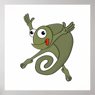 Geweldige kameleon poster