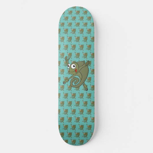 Geweldige kameleon skateboard (Voorkant)
