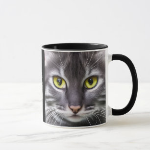 Geweldige kat in portret - personaliseerbaar mok